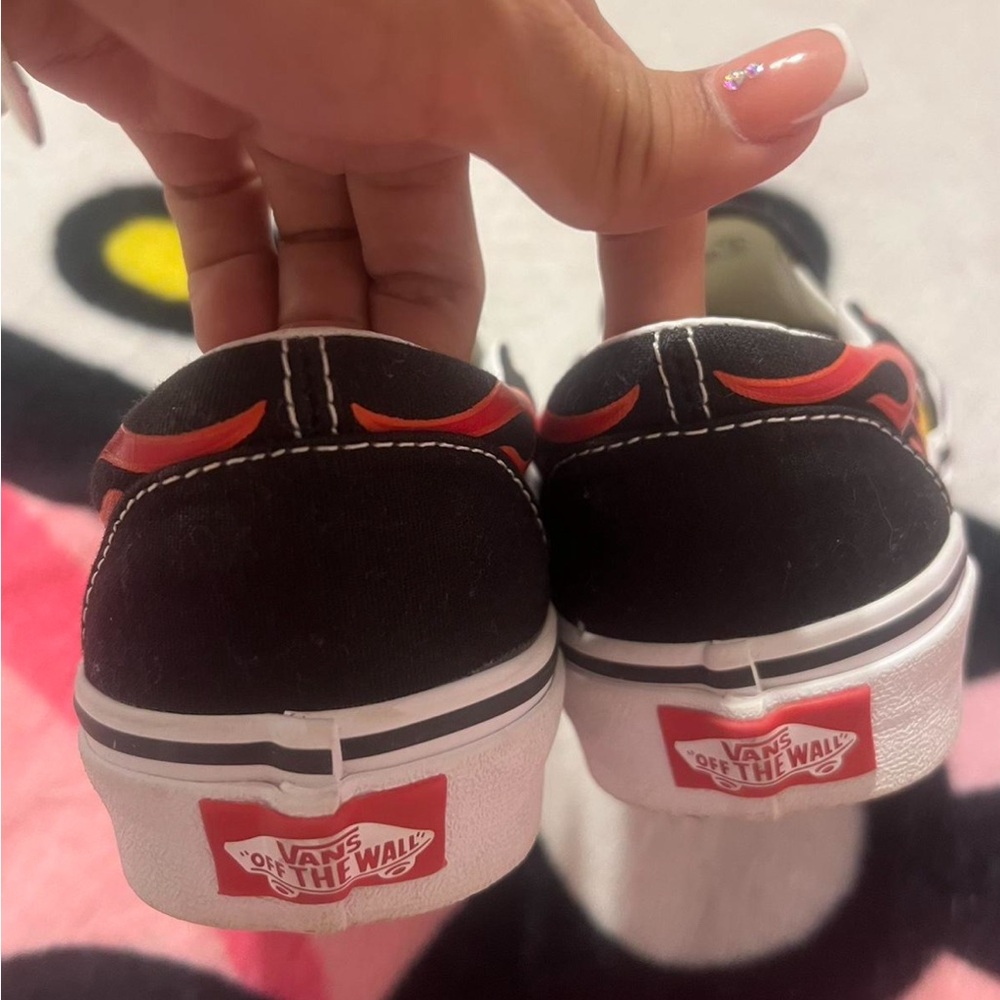 Trasher vans with flames